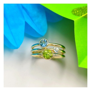 Aquamarin und Peridot